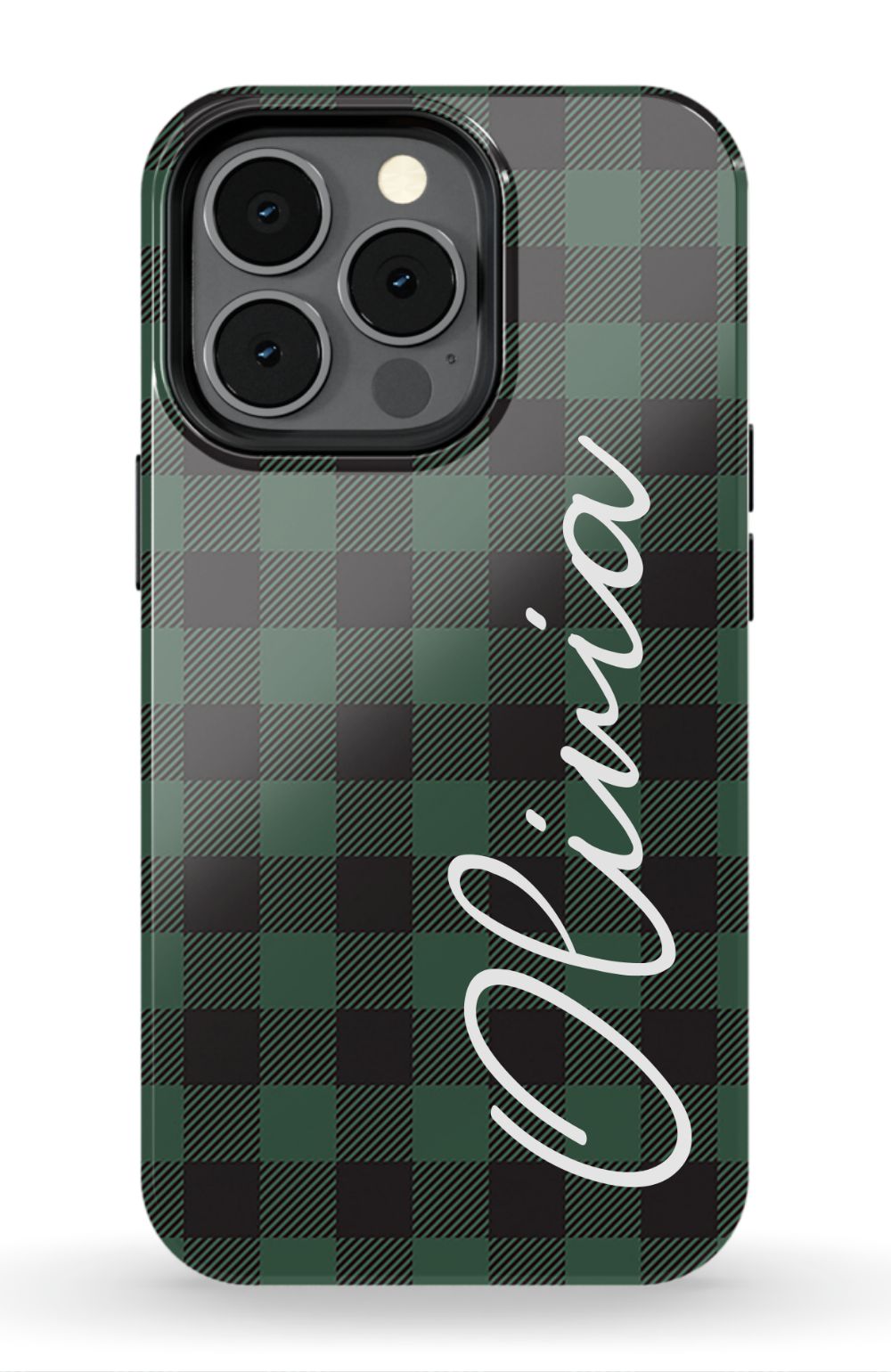 Green Buffalo Plaid iPhone Case