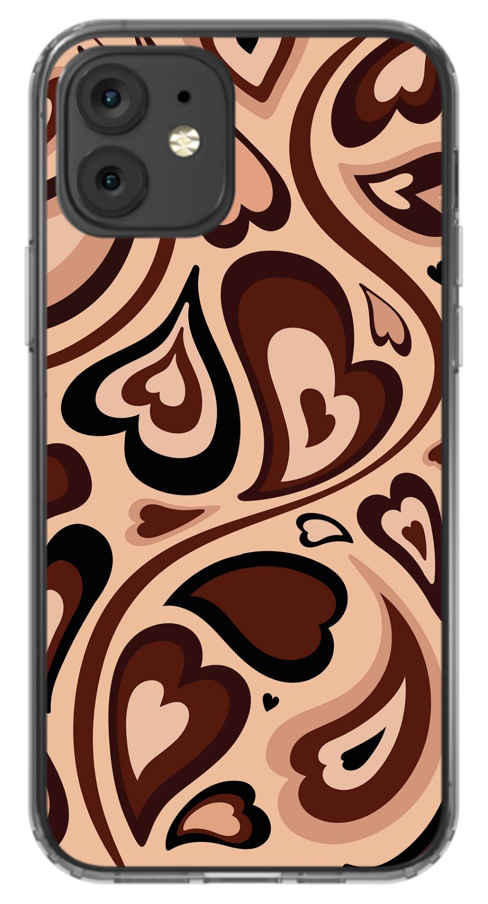 Chocolate Melting Hearts Phone Case