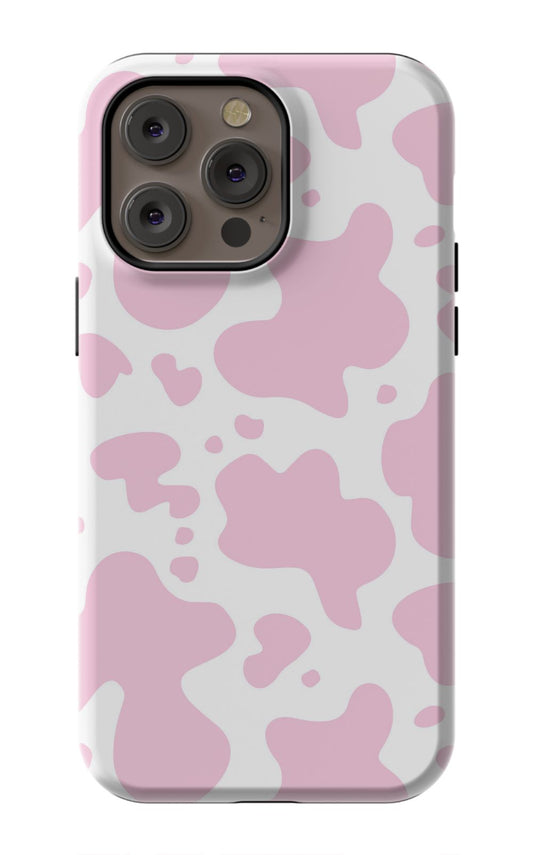 Pink Cow Print iPhone Case