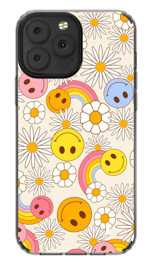 Retro Rainbow Smiles Phone Case