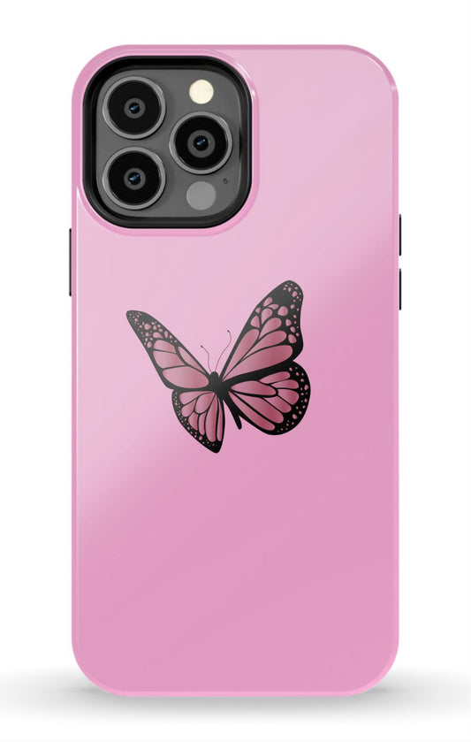 Pink Aesthetic Butterfly iPhone Case