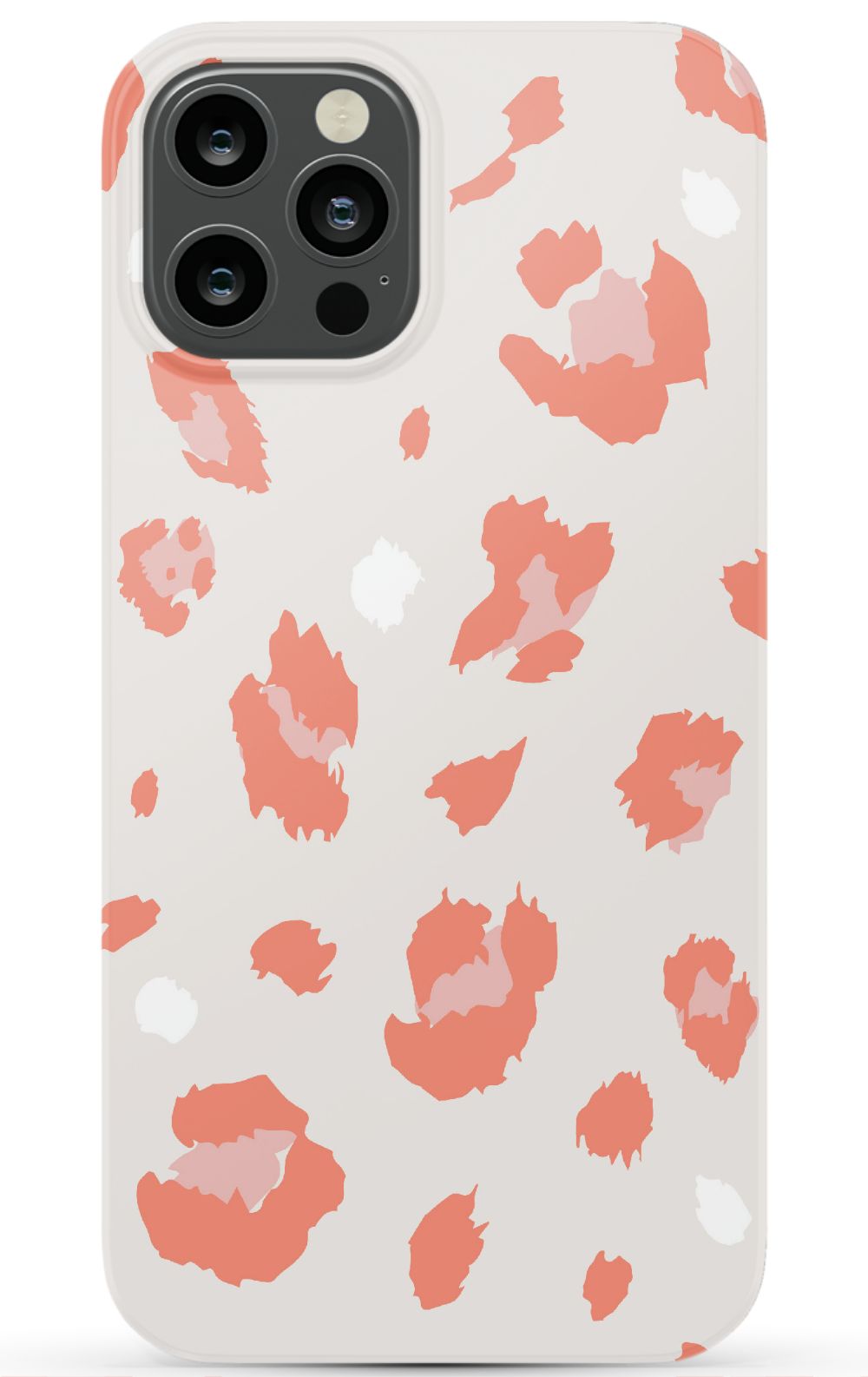 Nude Coral Leopard iPhone Case