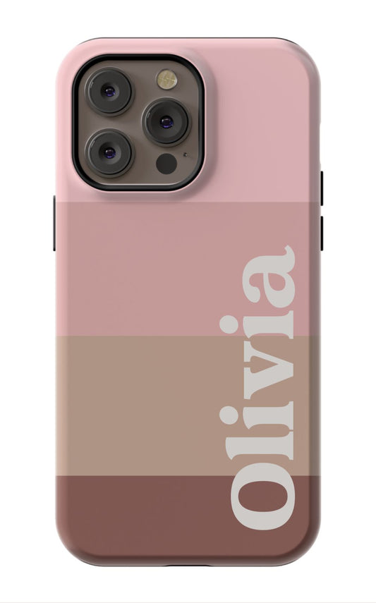 Blush Stripes iPhone Case