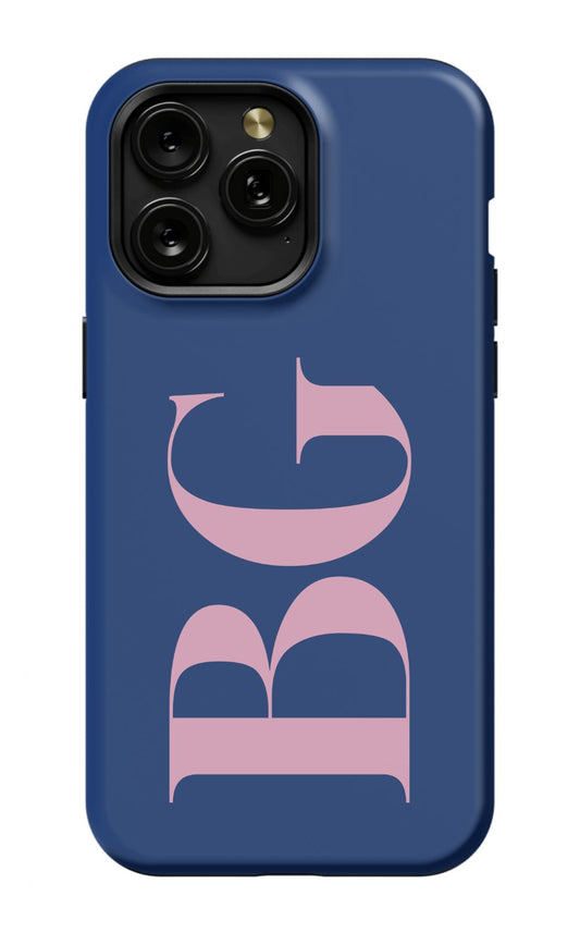 NAVY CHIC Monogram Phone Case Admin
