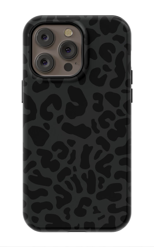 Black Leopard Print Phone Case