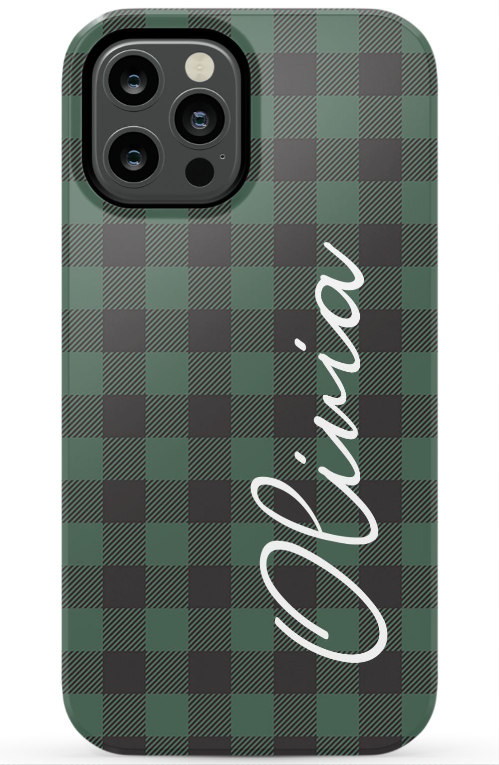 Green Buffalo Plaid iPhone Case