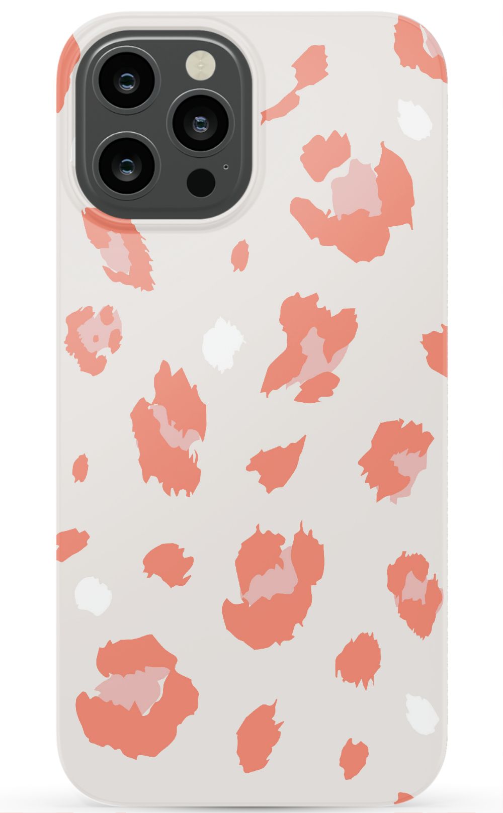 Nude Coral Leopard iPhone Case
