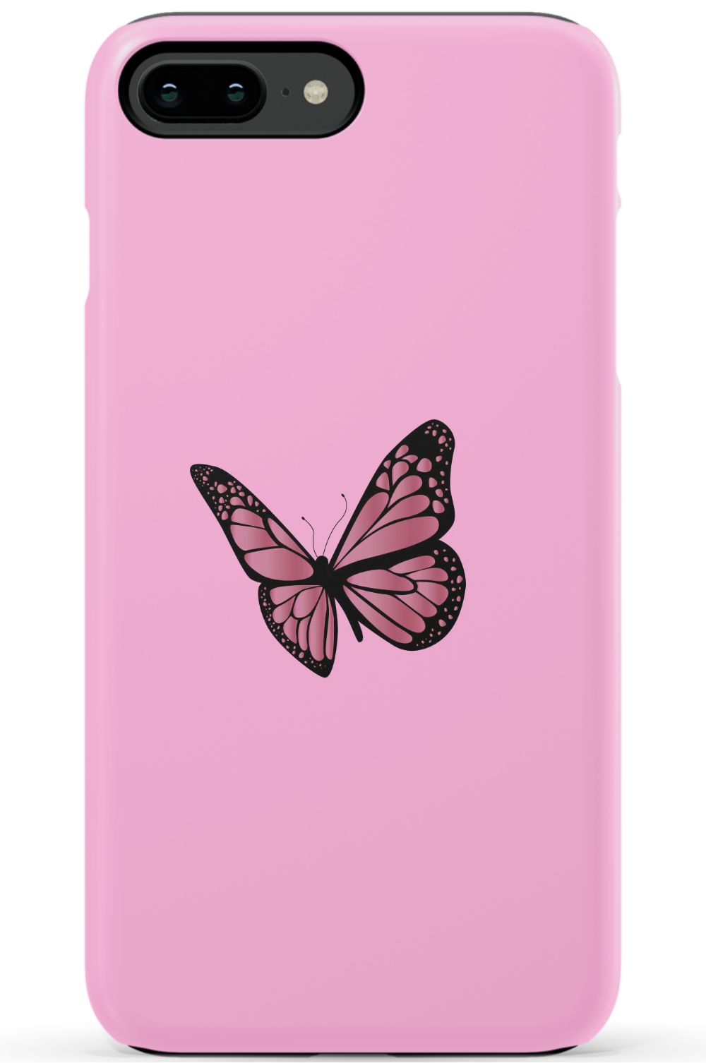 Pink Aesthetic Butterfly iPhone Case
