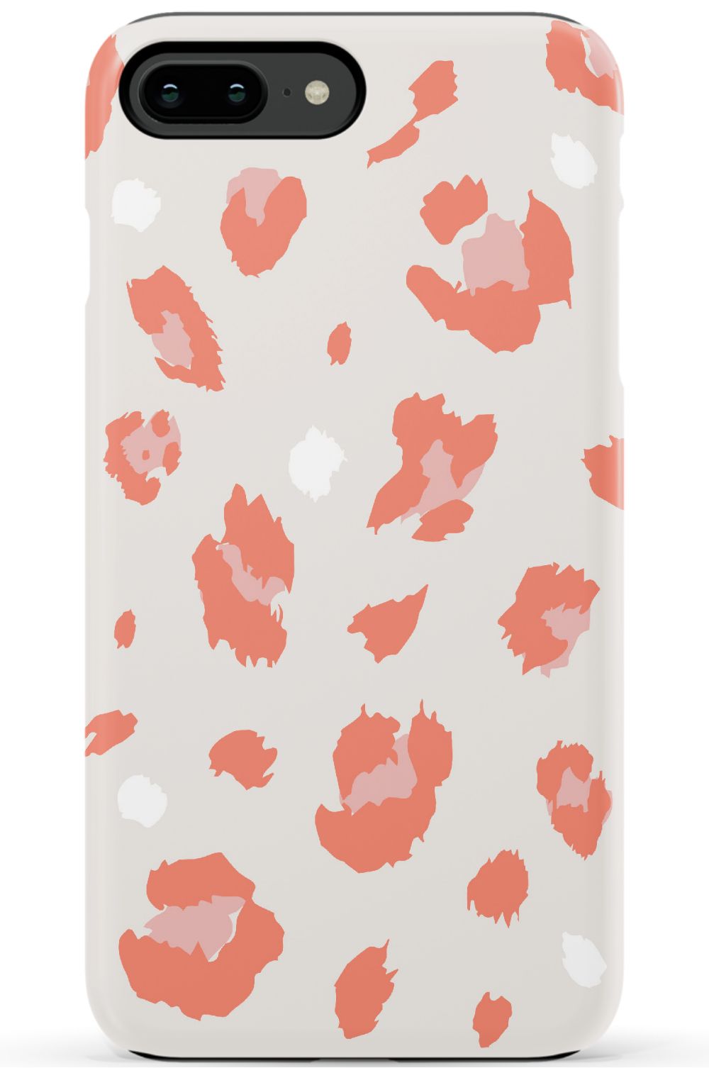 Nude Coral Leopard iPhone Case
