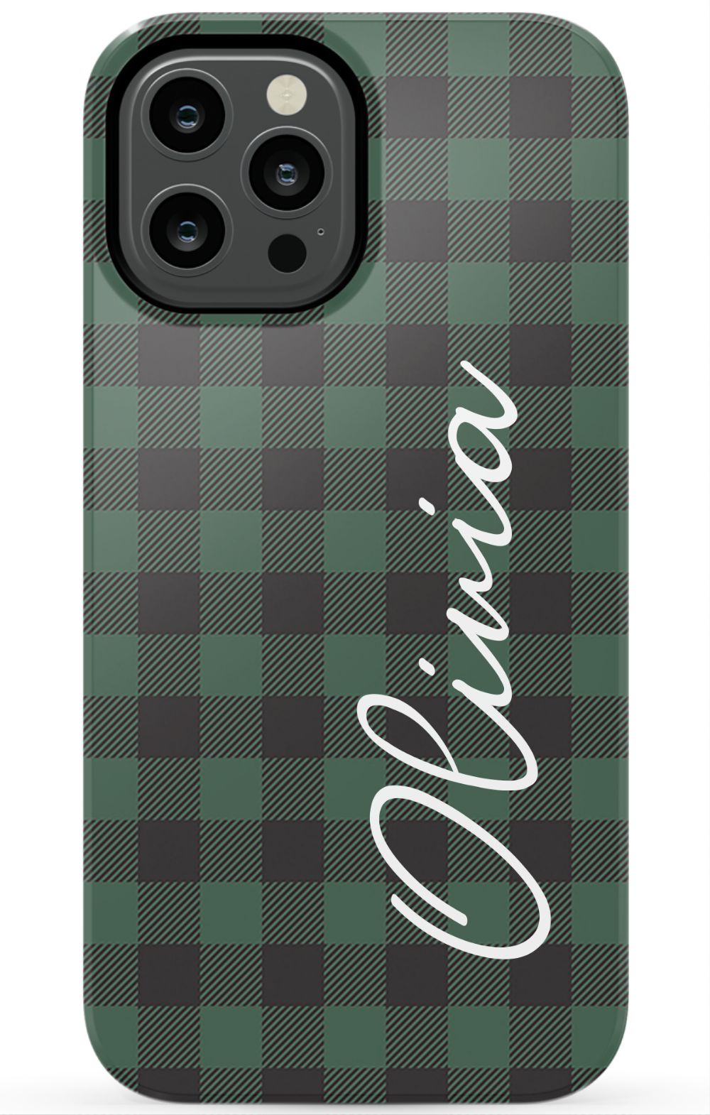 Green Buffalo Plaid iPhone Case