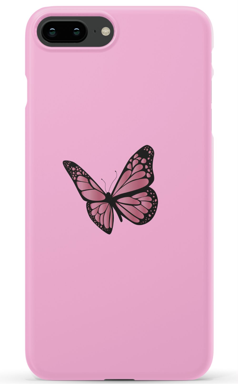 Pink Aesthetic Butterfly iPhone Case
