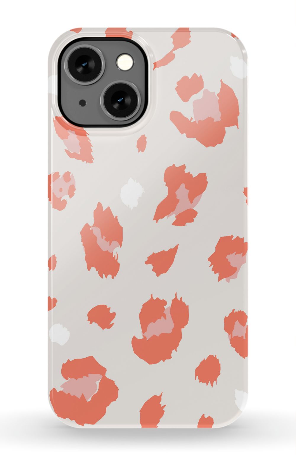 Nude Coral Leopard iPhone Case
