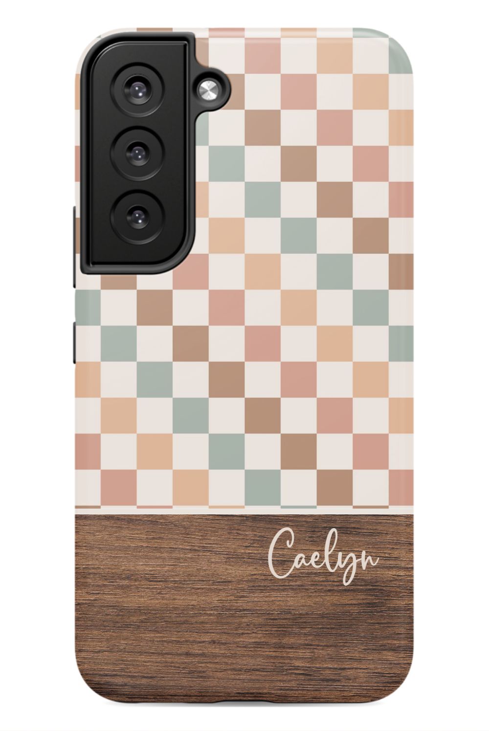 Bogo Checkers Wood Phone Case