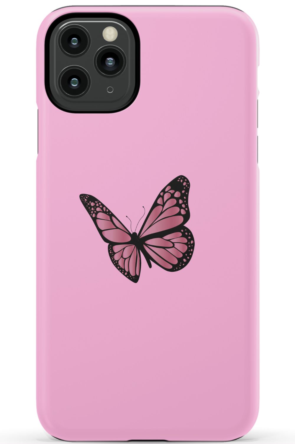 Pink Aesthetic Butterfly iPhone Case