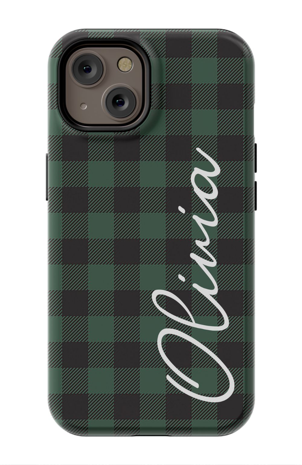 Green Buffalo Plaid iPhone Case
