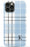 Blue Plaid Initial iPhone Case