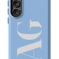 BABY BLUE Monogram Phone Case