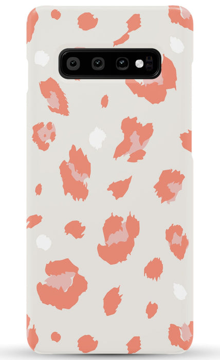 Nude Coral Leopard Samsung Phone Case