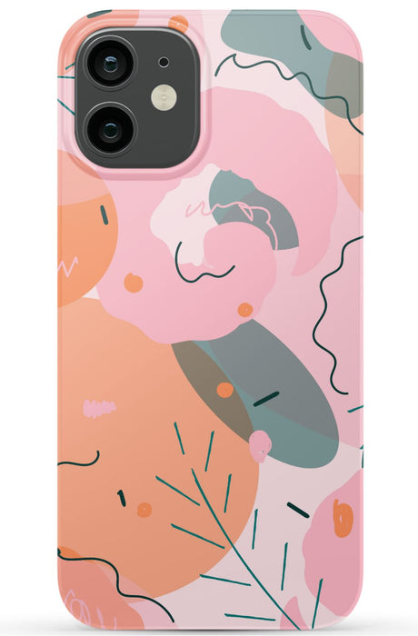 Peach Abstract iPhone Case
