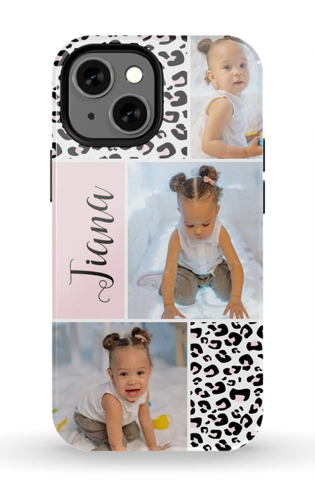 Leopard Photo Collage iPhone Case