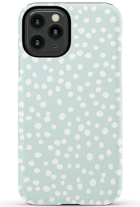 Mint Dots iPhone Case
