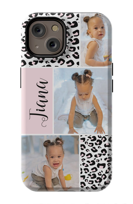 Leopard Photo Collage iPhone Case
