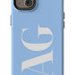 BABY BLUE Monogram Phone Case