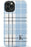 Blue Plaid Initial iPhone Case