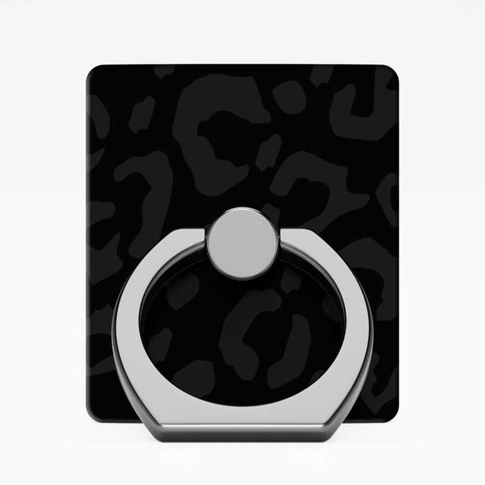 Black Leopard Ring Holder Phone Grip