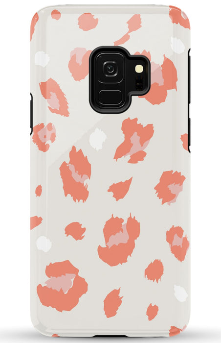 Nude Coral Leopard Samsung Phone Case