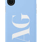 BABY BLUE Monogram Phone Case