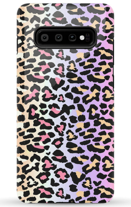 Rainbow Ombre Leopard Samsung Phone Case