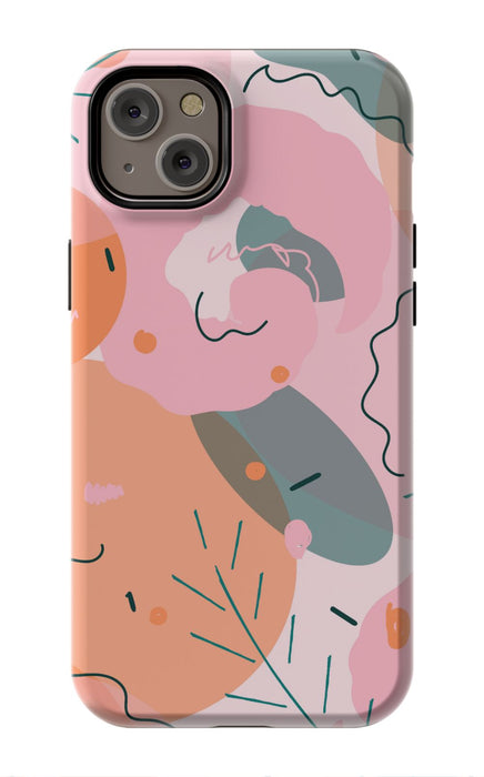 Peach Abstract iPhone Case