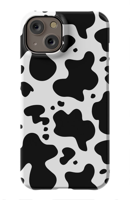 Black Cow Print iPhone Case