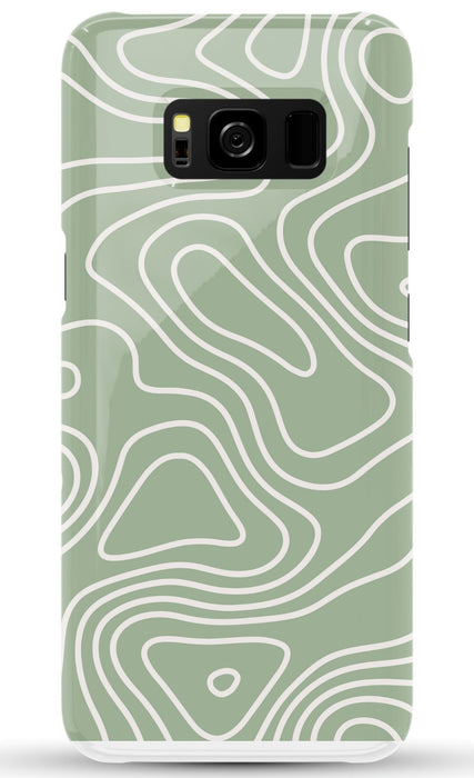 Wavy Sage Samsung Phone Case