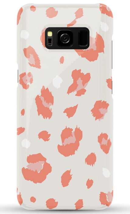 Nude Coral Leopard Samsung Phone Case