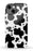 Black Cow Print iPhone Case