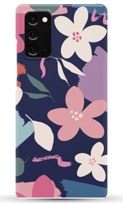 Navy Floral Samsung Phone Case
