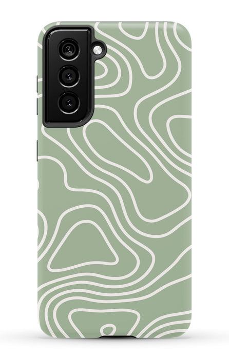 Wavy Sage Samsung Phone Case