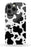 Black Cow Print iPhone Case