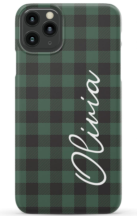 Green Buffalo Plaid iPhone Case