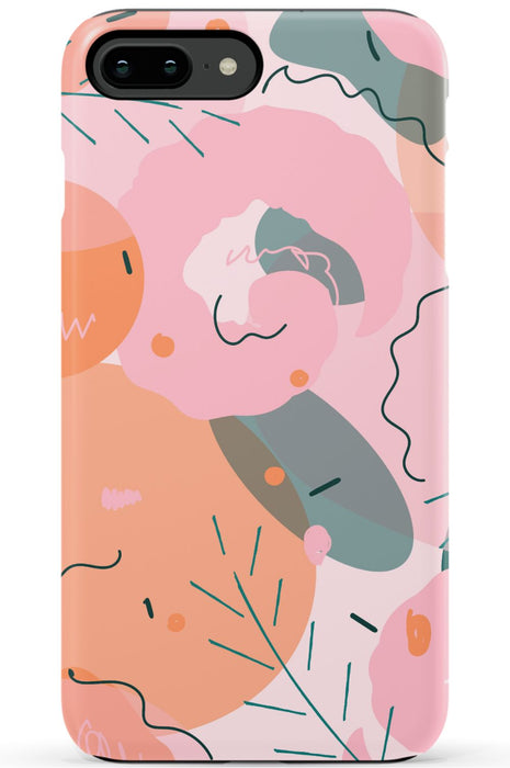Peach Abstract iPhone Case