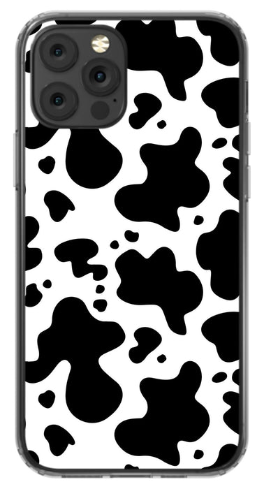 Black Cow Print Phone Case