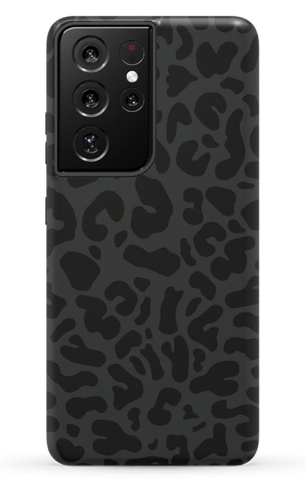 Black Leopard Print Samsung Phone Case