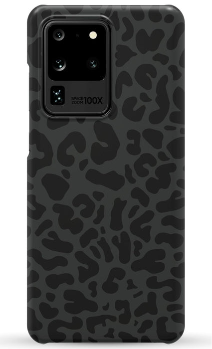 Black Leopard Print Samsung Phone Case