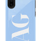 BABY BLUE Monogram Phone Case