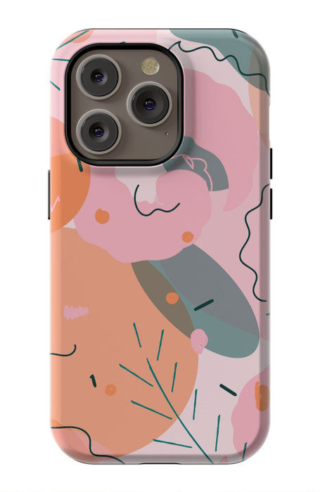 Peach Abstract iPhone Case
