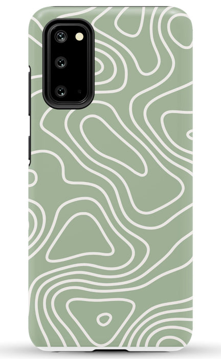 Wavy Sage Samsung Phone Case