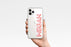 3D Name iPhone Case - Clear