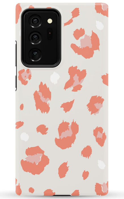 Nude Coral Leopard Samsung Phone Case